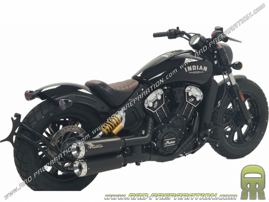 Pair of ARROW MOHICAN mufflers for INDIAN SCOUT 1000cc motorcycle from 2019