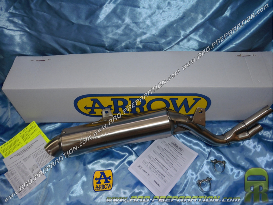Exhaust silencer ARROW PARIS-DAKAR REPLICA homologated for motorcycle NX 650 DOMINATOR from 1987 to 1993