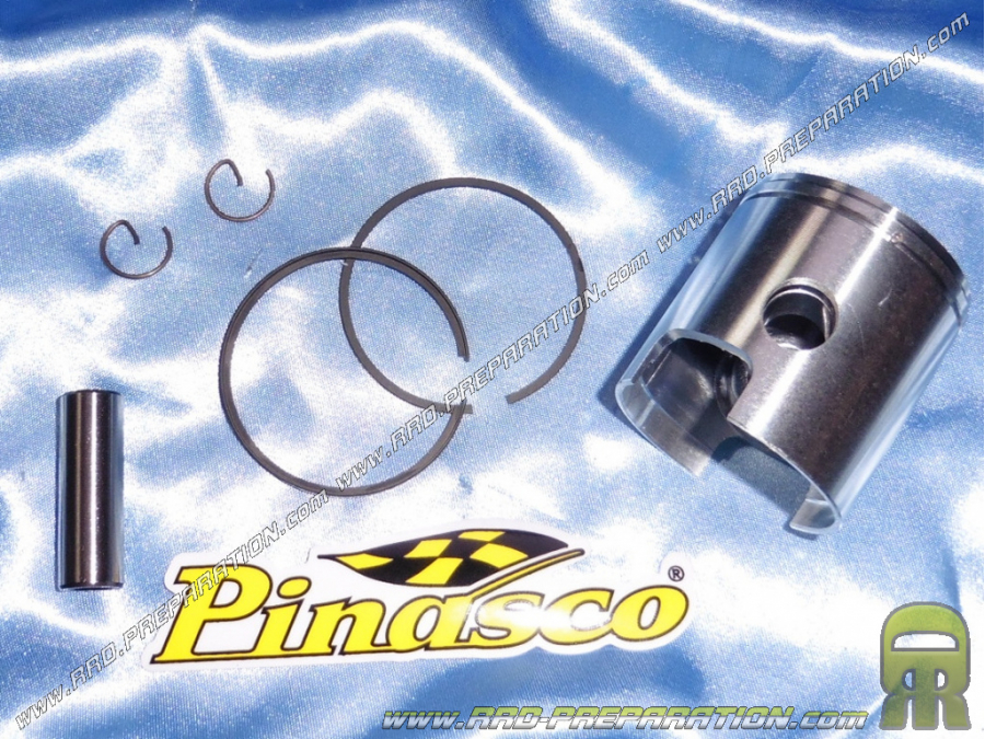 Piston bi segments PINASCO pour kit Ø47mm 75cc PINASCO fonte sur scooter VESPA 50cc 2T PK, S, XL automatic, PLURIMATIC...