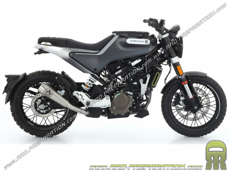 Silenciador de escape ARROW PRO RACE para moto Husqvarna Svartpilen / Vitpilen 125cc 2021 4 tiempos (colores a elegir)