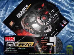 Kit chain FRANCE EQUIPMENT reinforced for motorcycle DUCATI 600 MONSTER / MOSTRO from 1998 to 2001 teeth with the choices