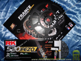 Kit chaine FRANCE EQUIPEMENT renforcé pour moto DUCATI 600 MONSTER / MOSTRO de 1998 à 2001 dentures aux choix