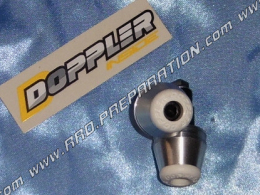 DOPPLER white handlebar ends long & Rounded Ø14 and 17