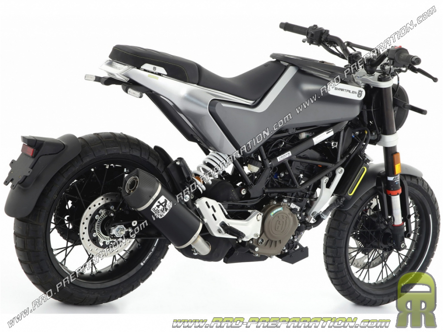 Silenciador de escape ARROW INDY RACE para moto Husqvarna Svartpilen / Vitpilen 125cc 2021 4 tiempos (colores a elegir)