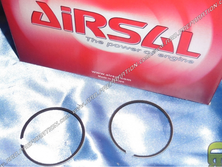 Pair of 2 Ø46mm 1.50mm segments for AIRSAL 70cc kit on minarelli horizontal air scooter (ovetto, neos, ...)