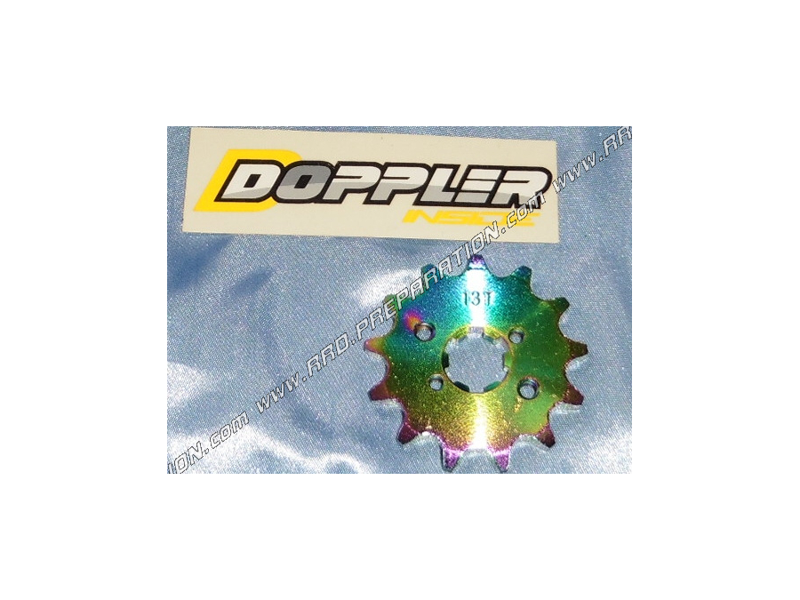 DOPPLER NEOCHROME gearbox output pinion teeth of your choice for DERBI SENDA / GPR / GSM from 1999 for chain 420