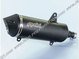 Exhaust silencer POLINI BLACK for PEUGEOT METROPOLIS 400 from 2013 and 2014, SATELIS 400 from 2015