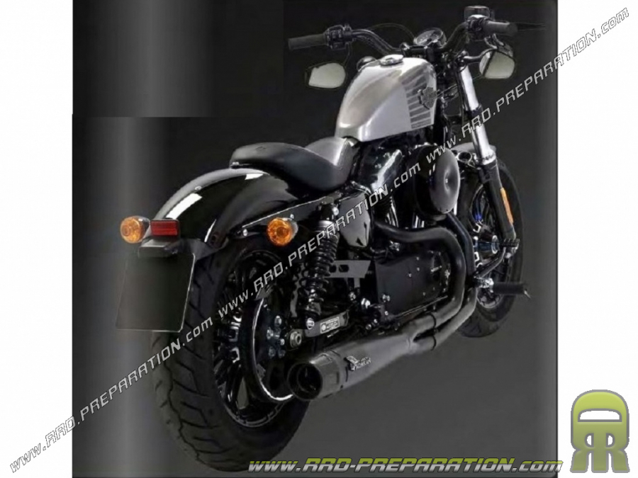 ARROW MOHICAN 2 in 1 exhaust for HARLEY DAVIDSON SPORTSTER XL 883, 1200cc motorcycle from 2004 to today