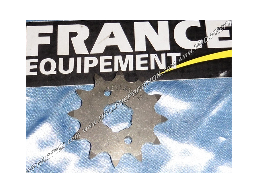 Pignon de chaîne FRANCE EQUIPEMENT pour QUAD ADLY INTERCEPTOR 300cc (12, 13 et 14 dents aux choix)