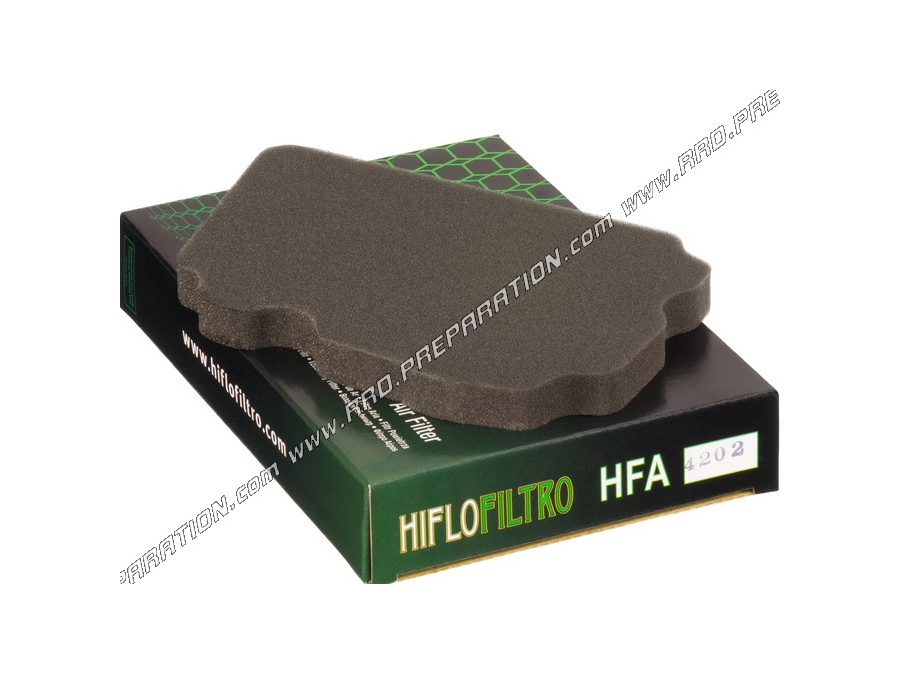 HIFLO FILTRO HFA4202 original type air filter for motorcycle YAMAHA TW 125, 200 from 1987 to 2021
