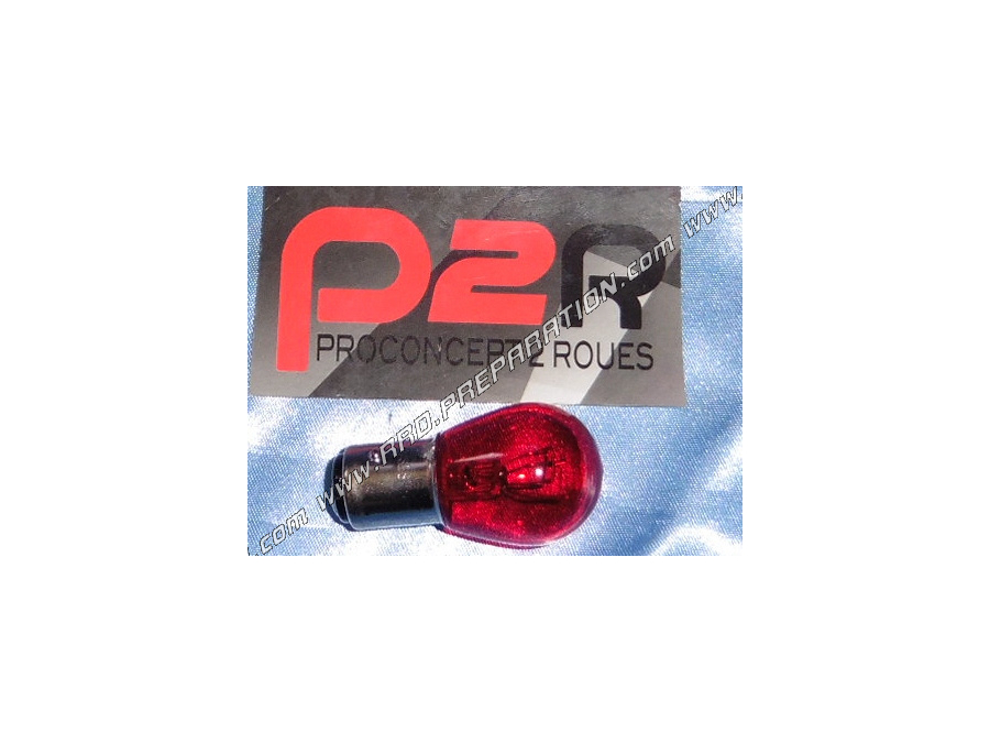 Ampoule de phare BAY15D P2R feu position + stop 12V 21W & 5W couleur rouge