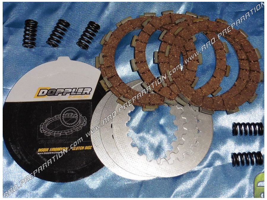 Discos de embrague VORTEX reforzados DOPPLER racing para mécaboite 50cc DERBI SENDA EURO 2, 3, 4 Discos de embrague VORTEX reforzados DOPPLER racing para mécaboite 50cc DERBI SENDA EURO 2, 3, 4