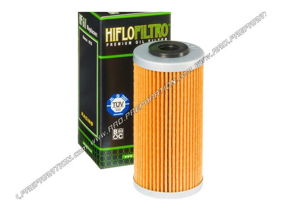 HIFLOFILTRO HF611 Filtro de Aceite para Moto BMW G450X, HUSQVARNA TC449, SHE RC O SX 2.5IF, 500 SEF FACTORY...