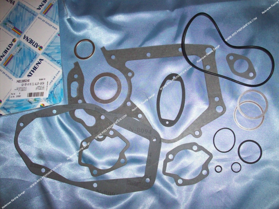 ATHENA complete engine gaskets for MINARELLI P6 engine cast iron or aluminum cylinder between axis 48X48mm and 40X40mm