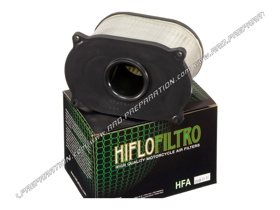 Filtro de aire HIFLO FILTRO HFA3609 tipo original para moto SUZUKI 650 SV de 1999 a 2002, CAGIVA RAPTOR 650 de 2000 a 2005