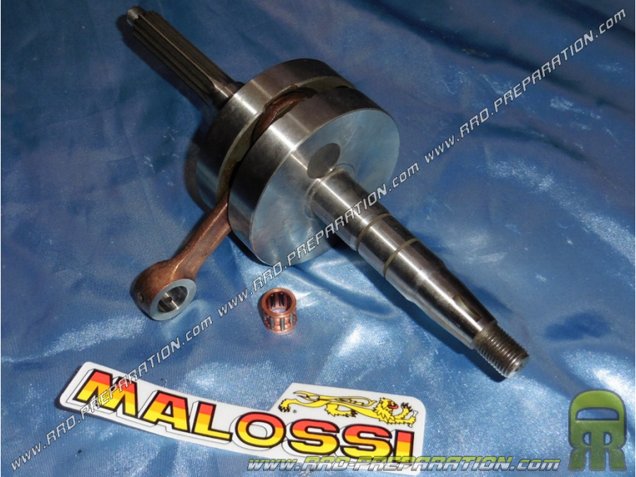 Crankshaft, connecting rod assembly MALOSSI MHR axis Ø10mm vertical minarelli (ACTIVE MBK, YAMAHA BELUGA, GARELI PONY ...