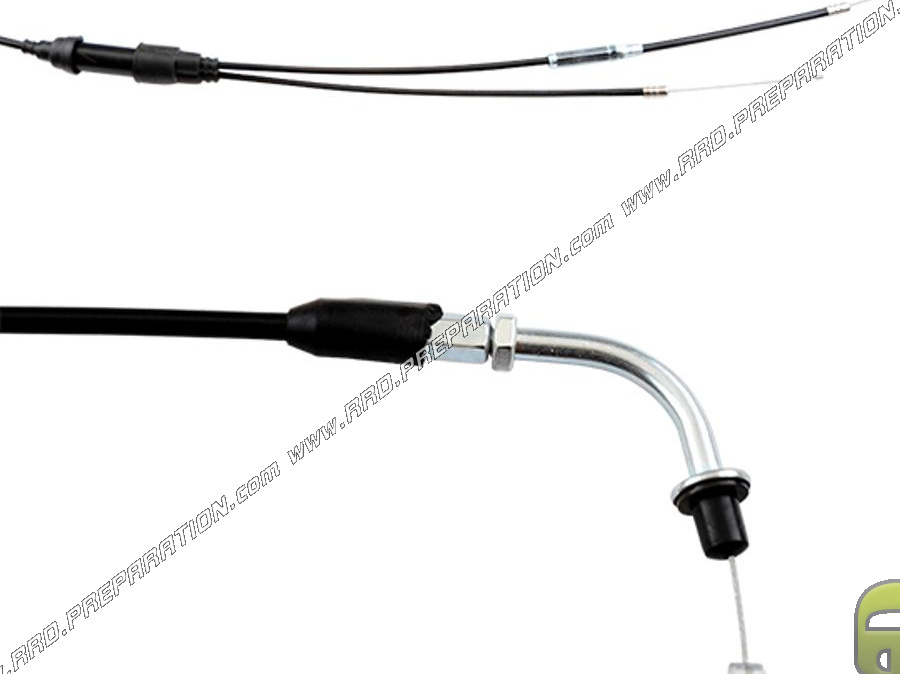 TEKNIX accelerator / gas cable with sheath for PW 50 motorcycle from 1981 to today