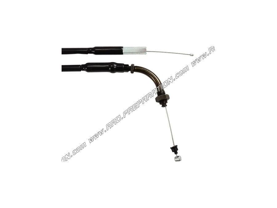 Cable acelerador / gas TEKNIX con funda completa para scooter 50cc YAMAHA MBK OVETTO, NEOS