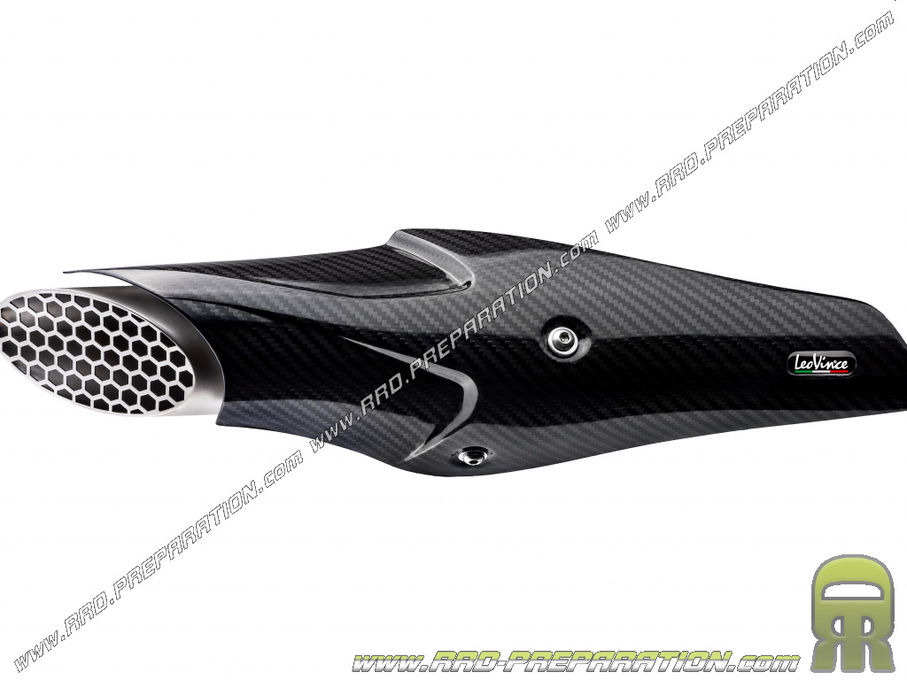 LEOVINCE carbon exhaust silencer tip with grille for YAMAHA MT07 from