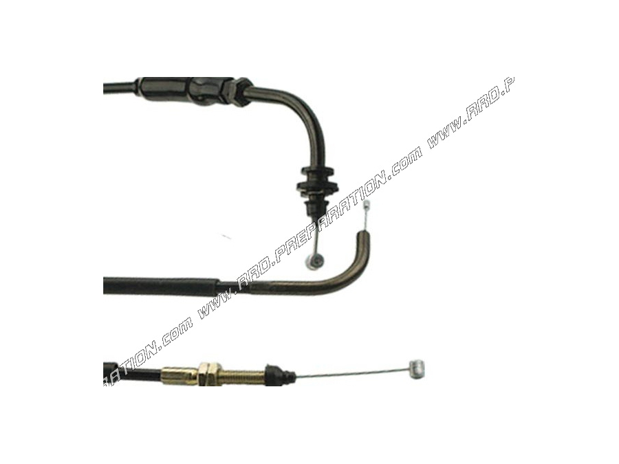 Cable acelerador / gas TEKNIX con funda para scooter 50cc PEUGEOT SQUAB, TKR, TREKKER