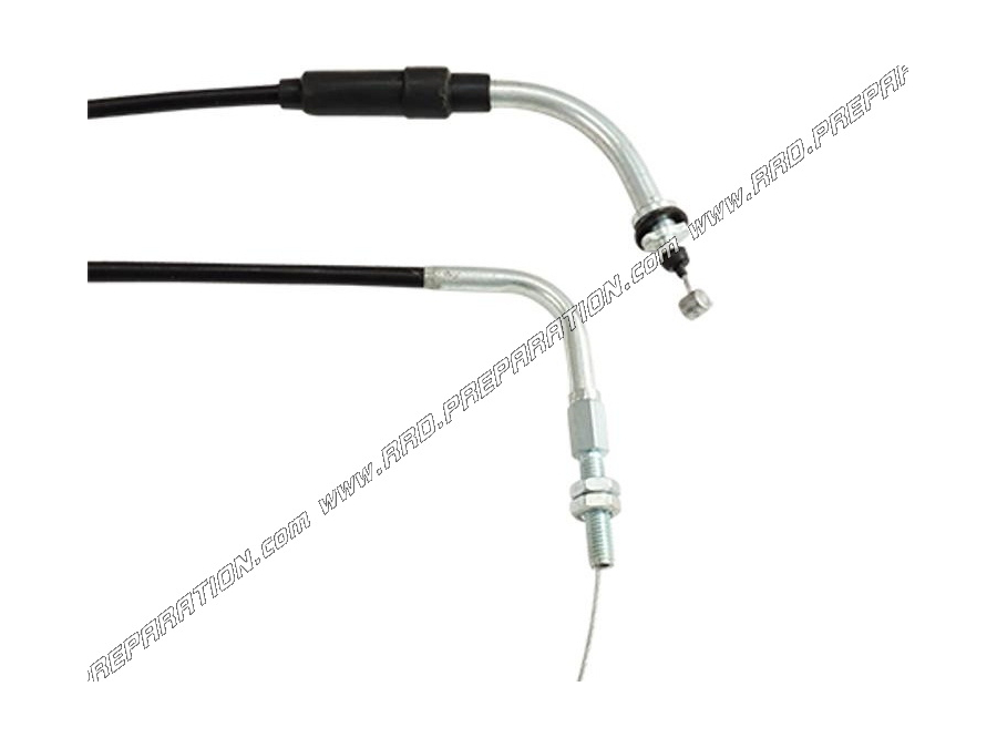 Cable acelerador / gas TEKNIX con funda para scooter PEUGEOT KISBEE 50cc de 2010 a 2017