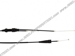 Cable acelerador / gas TEKNIX con funda para mécaboite 50cc, MBK X-LIMIT, YAMAHA DT SM