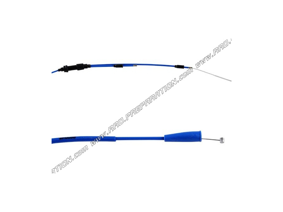 Cable acelerador / gas DOPPLER con funda AZUL para mécaboite 50cc SHE RC O SE-R, SM-R, HRD desde 2006 hasta hoy