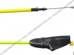 Cable acelerador/gas DOPPLER con funda AMARILLO FLUOR para mécaboite 50cc SHE RC O SE-R, SM-R, HRD desde 2006 hasta hoy