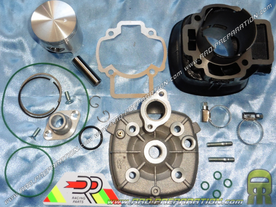 Kit 70cc Ø48mm DR Racing hierro fundido con líquido conexión culata scooter PIAGGIO (NRG, RUNNER...)