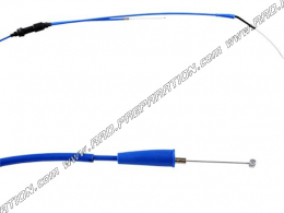 Accelerator cable / gas DOPPLER with BLUE sheath for mécaboite 50cc DERBI SENDA from 2000 to 2005 EURO 2