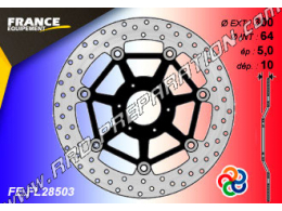 Disque de frein avant flottant FRANCE EQUIPEMENT pour moto APRILIA 250 RS, CAGIVA 125 FRECCIA, DUCATI 620, INDIAN 1800 ...