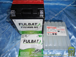 Battery FULBAT FTX14AH-BS 12V 12AH (delivered with acid) for motorbike, mécaboite, scooters ...