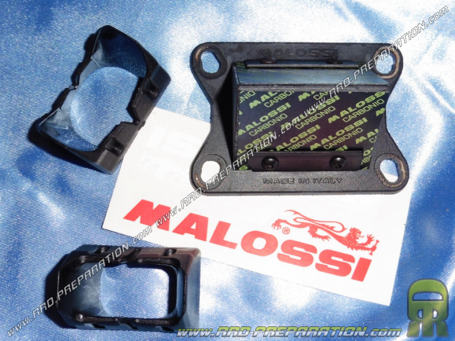 Clapets MALOSSI MHR VL18 carbone pour minarelli am6 / DERBI