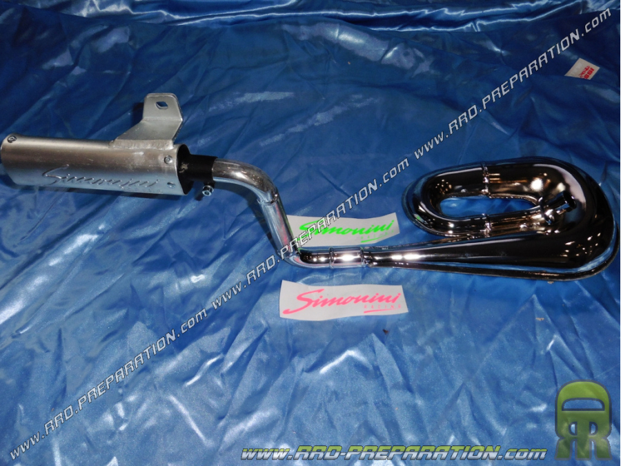 Pot d'échappement SIMONINI S CHROME pour HONDA CAMINO, PA50, HOBBIT...