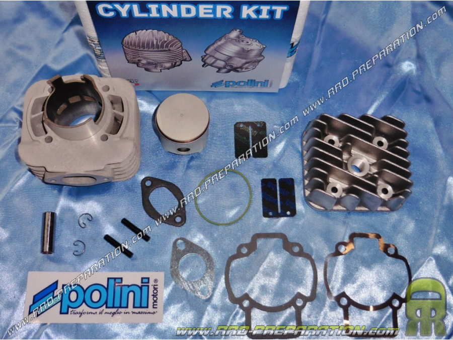 Kit 70cc Ø47mm POLINI Racing mono-segment aluminium PIAGGIO / GILERA Air (Typhoon, NRG...)