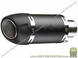 Silencieux, cartouche UNIVERSELLE de pot d'échappement LEOVINCE GP CORSA EVO SHORT 140mm Ø54mm (moto, scooter, quad, ...)