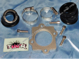 Pipe d'admission orientable TUN’R pour carburateur 15 à 21mm (fixation 24 à 32mm) sur scooter 50cc NITRO, AEROX ...