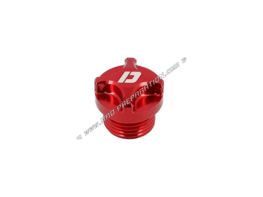 Bouchon de remplissage d’huile DOPPLER pour boite de vitesse DERBI SENDA, APRILIA RS ... noir ou rouge