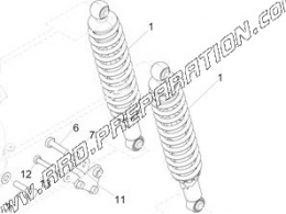 PIAGGIO spring shock absorber, original for PIAGGIO MEDLEY 125cc maxi-scooter from 2016