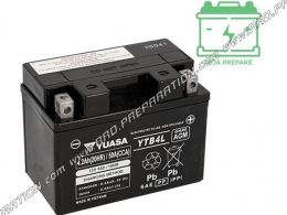 Batterie sans entretien YUASA YTB4L 12v 3Ah pour moto, mécaboite, scooters...