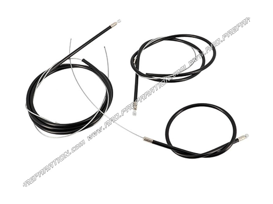 Complete kit accelerator / gas cable, front brake, rear brake CGN for moped SOLEX 101, 2200, 3800 ...
