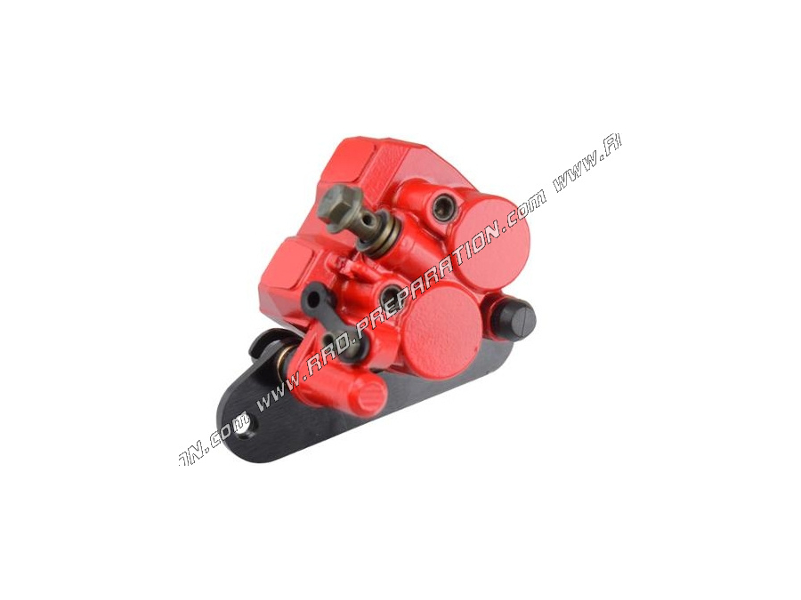 Red TEKNIX front brake caliper for 50cc scooter SYM FIDDLE 2, ORBIT