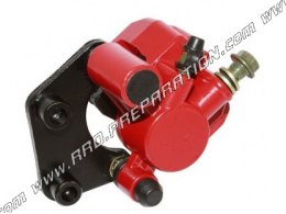 Red P2R front brake caliper delivered with pads for 50cc GENERIC TOXIC scooter