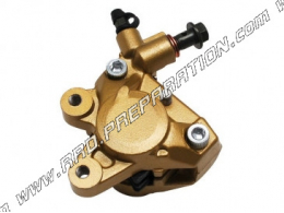 Gold P2R front brake caliper delivered with pads for 50cc scooter MBK BOOSTER, YAMAHA BWS, PEUGEOT TKR ...