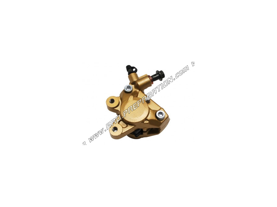 Gold P2R front brake caliper delivered with pads for 50cc scooter MBK BOOSTER, YAMAHA BWS, PEUGEOT TKR ...