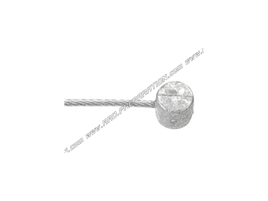 Câble de frein TRANSFIL Ø2.0mmX2M50, boule d'encoche Ø8X8mm pour mécaboite, moto