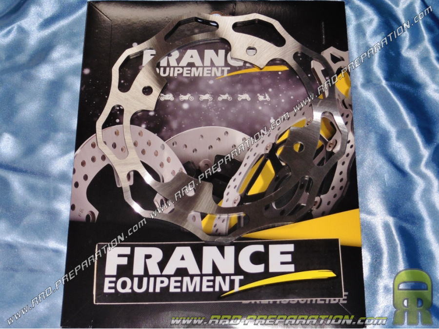 Disque de frein avant FRANCE EQUIPEMENT Ø220mm pour moto SUZUKI 125 TSR, 250, 350 DR RR ...