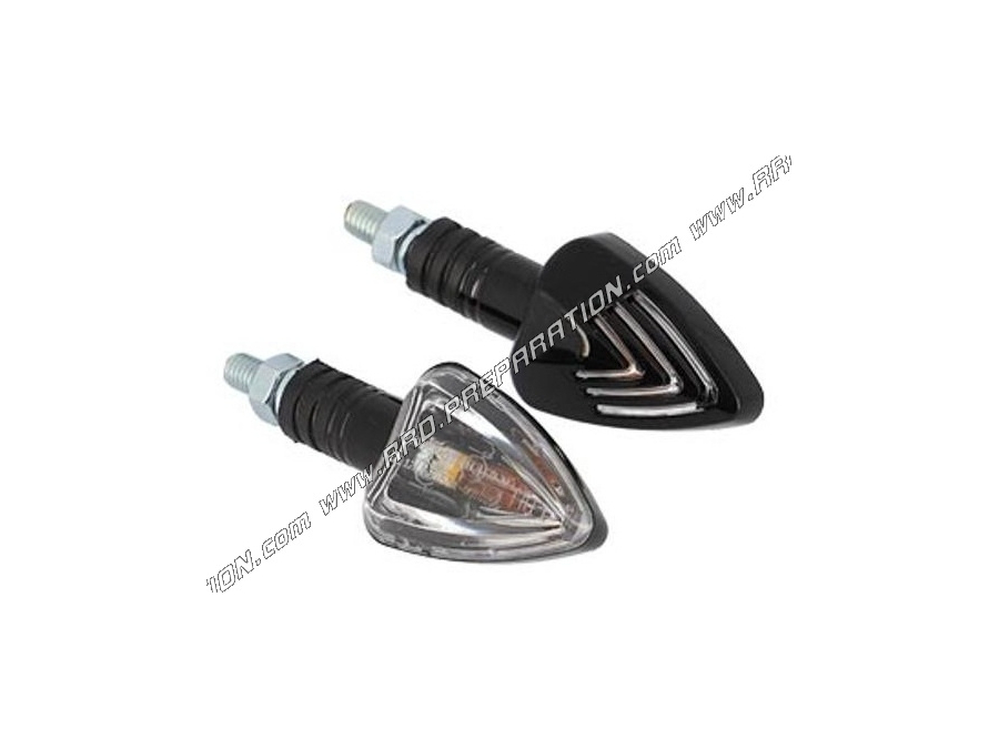 BLACKWAY PANTORA turn signals black, transparent homologated