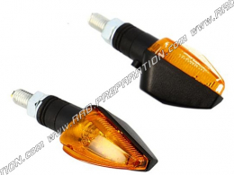 Clignotants BLACKWAY NIXUS noir, orange homologués 6w