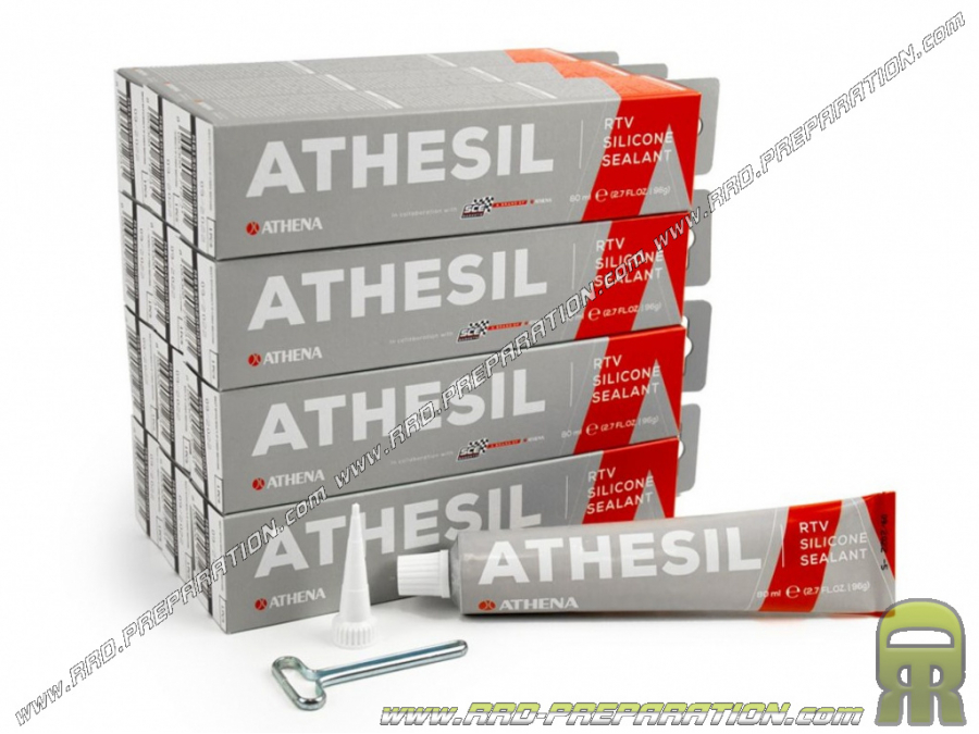 Set de 12 tubos de Sellador de Silicona ATHENA Athesil RTV 80 ml